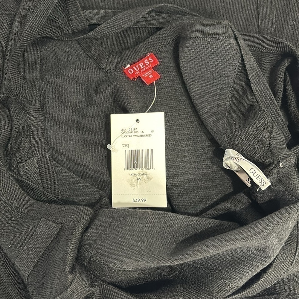 Guess All Season Sleeveless Black Knit Dress NEW WITH TAGS - Picture 5 of 11